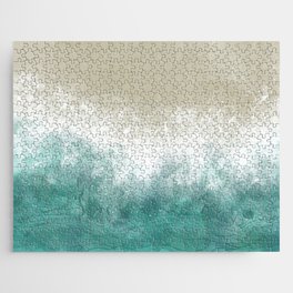 Abstract Seashore with Crashing Waves Jigsaw Puzzle