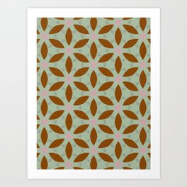 Kaleo earth flower pattern Art Print | Pattern, Earthy, Floral, Digital, Graphicdesign, Flower, Organic 