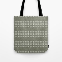 farmhouse stitch - olive Tote Bag