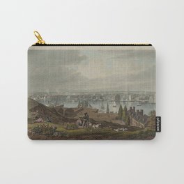 Baltimore from Federal Hill - paind. & engd. by W.J. Bennett., Vintage Print Carry-All Pouch | Landscape, Road, Historic, Engraving, Design, Retro, Vintage, History, Poster, City 