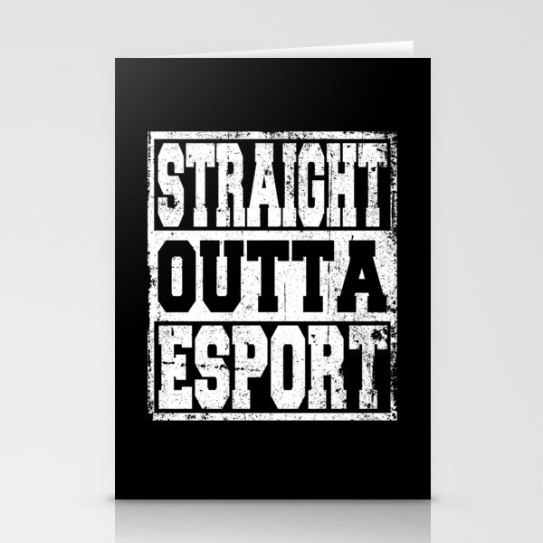 Esport Saying funny Stationery Cards