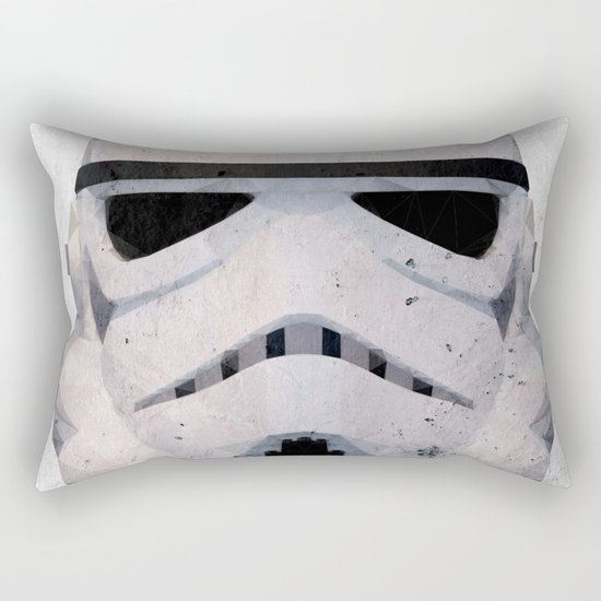 Stormtrooper Low Poly Rectangular Pillow