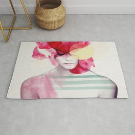 Bright Pink - Part 2 Rug | People, Digital, Illustration, Collage, Curated, Photomontage 