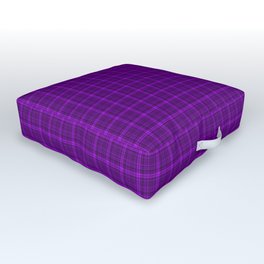 Purple plaid checkered pattern Outdoor Floor Cushion