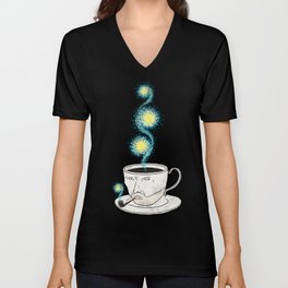 Starry starry coffee V Neck T Shirt