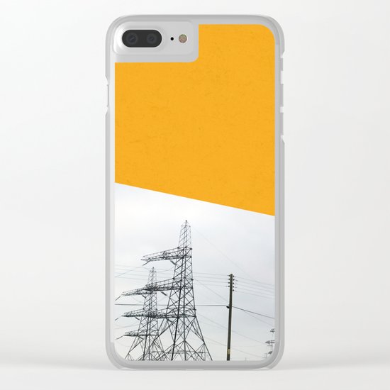Orange Pylons Clear iPhone Case