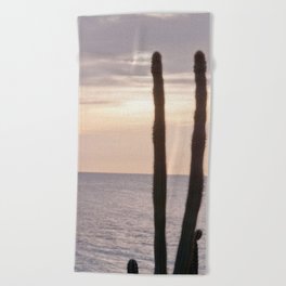 Caribbean Ocean Cacti Oasis #1 #wall #decor #art #society6 Beach Towel