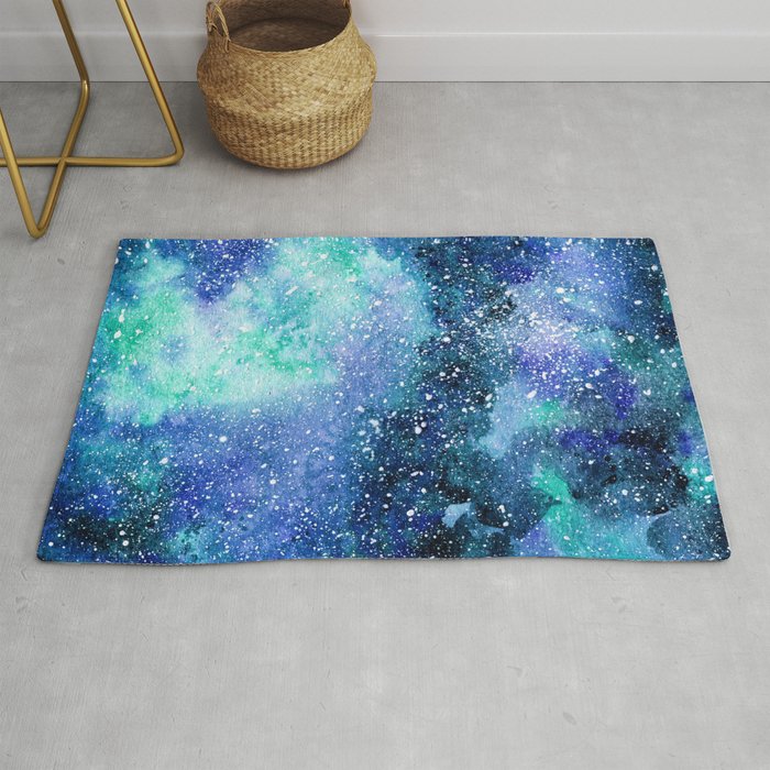 Mint Space Rug By Artcolours Society6