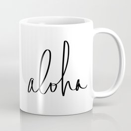 Aloha Hawaii Typography Mug
