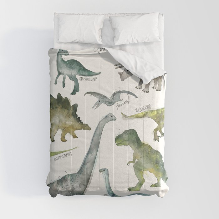 Dinosaurs Comforter by Amy Hamilton Society6