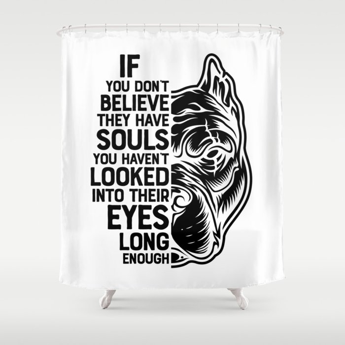 Pitbulls Have Soul Dog Lover Shower Curtain