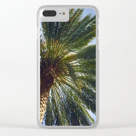 The Wonder of the Palm Tree Above Clear iPhone Case