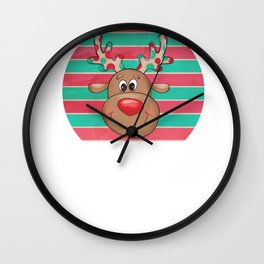 Reindeer Make Me Happy You Not So Much Wall Clock
