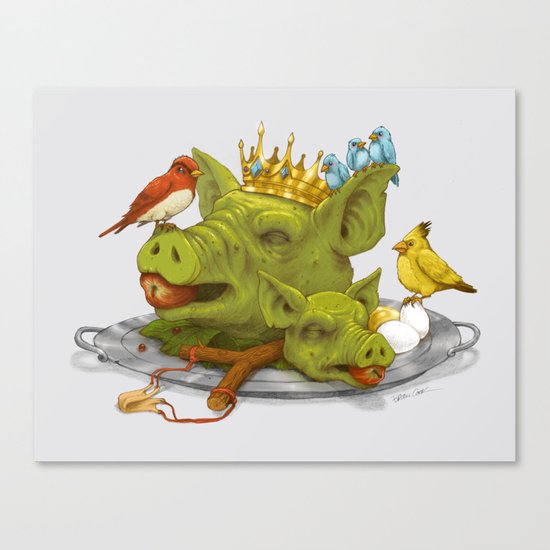 Furious Fowl Canvas Print