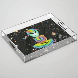 Trippy Alien Acrylic Tray