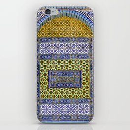 Ceramics of the Dome of the Rock Mosque iPhone Skin