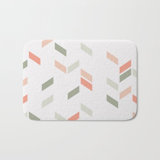 Geometric Confetti (Rose Garden) Bath Mat
