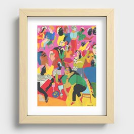 Life is a Party Recessed Framed Print