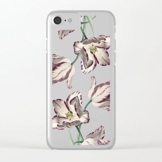 Spring Tulipa Clear iPhone Case