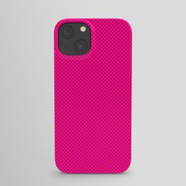 Red and magenta squares iPhone Case