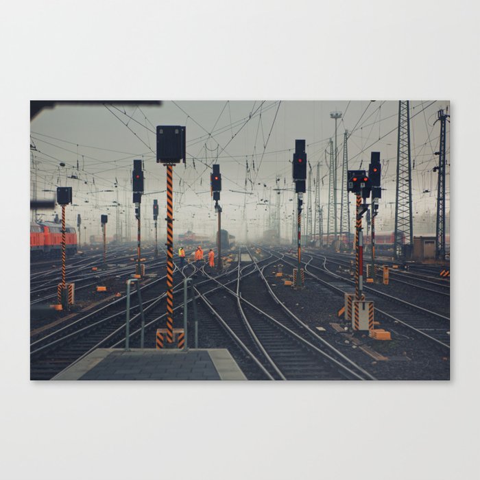 trainyard Canvas Print