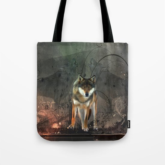 Awesome wolf Tote Bag