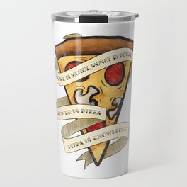 Pizza is Power - Let's Go! Travel Mug