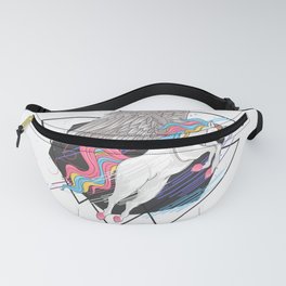 Uncorn Full Color Rainbow Wings Fanny Pack