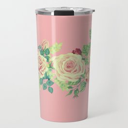 retro-floral  Travel Mug