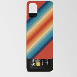 Double rainbow retro palette 70S 60S Android Card Case