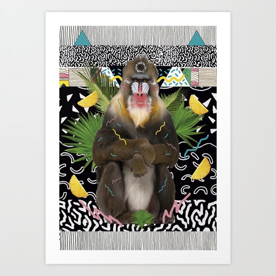 MANDRIL Art Print