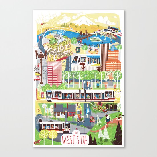 Portland West Side Canvas Print