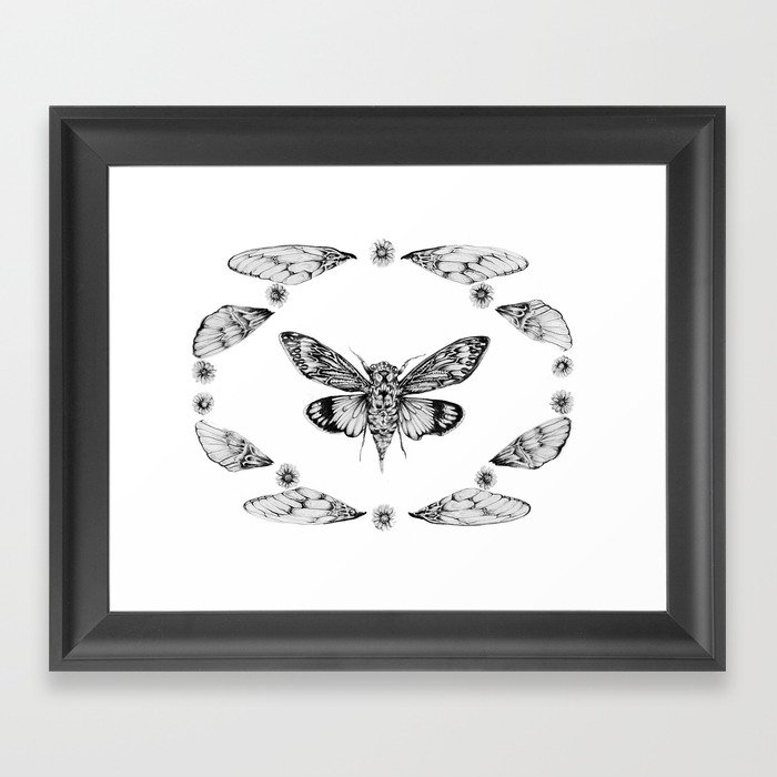 Cicada Summer Framed Art Print