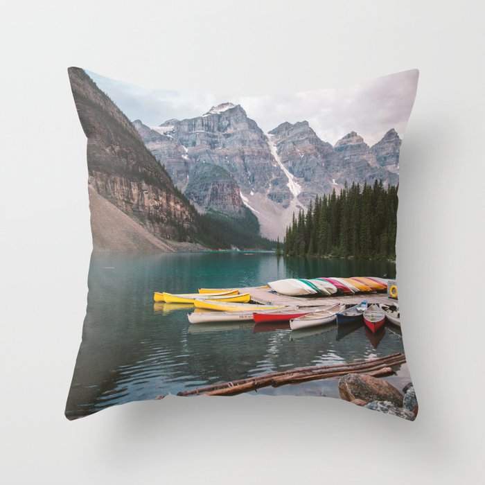 Lake Moraine Throw Pillow
