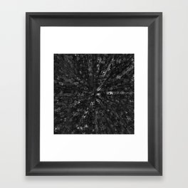 Monochrome black sky Framed Art Print