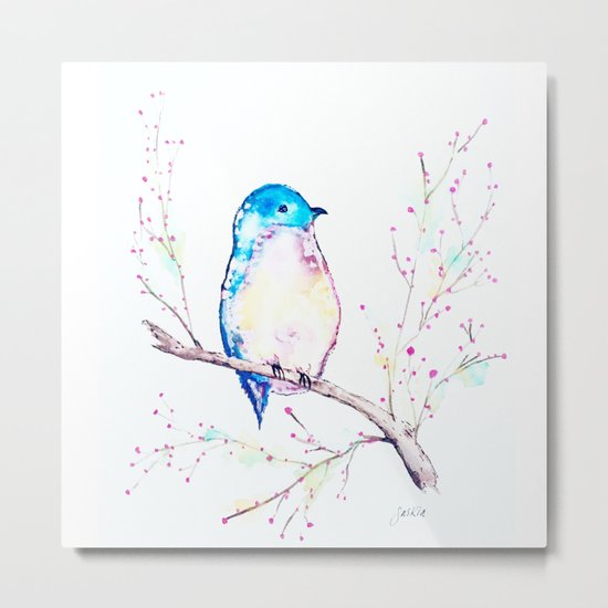 Little Bluebird Metal Print