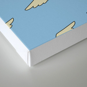 Bob S Burgers Flying Burger Canvas Print By Upsidedowndesign