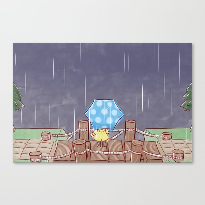 Rainy Day Canvas Print By Zakuart Society6