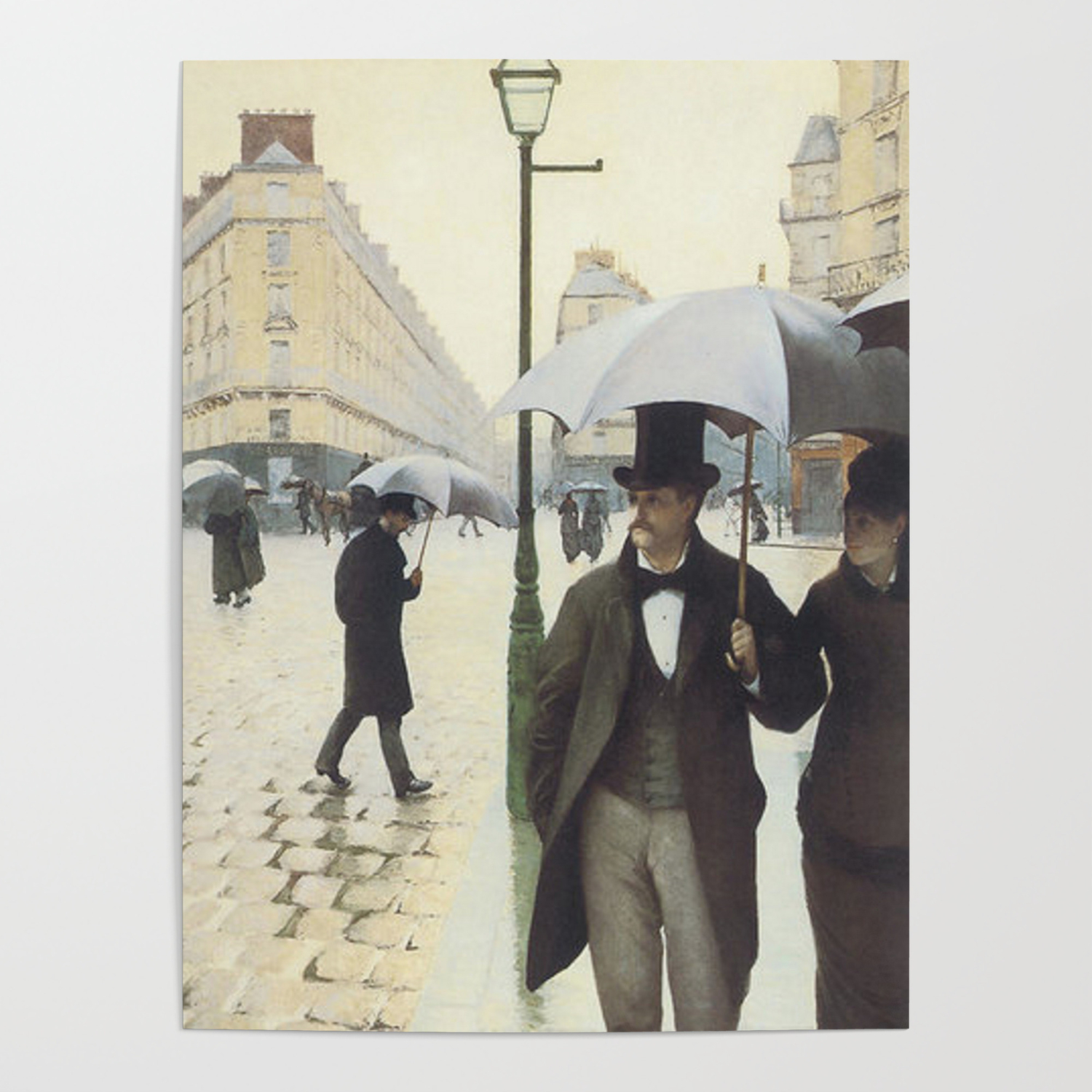 Rainy Day Size 18x24 inch Gustave Caillebotte Poster art print wall décor Paris Street 