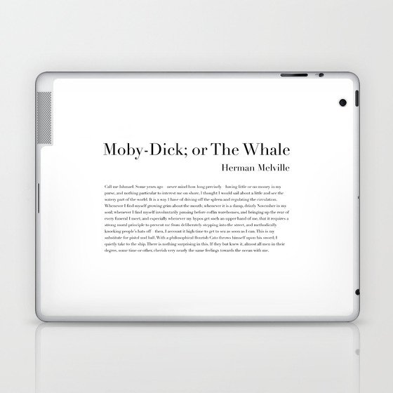 Moby Dick by Herman Melville Laptop & iPad Skin