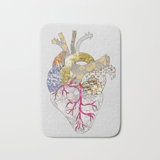 my heart is real Bath Mat