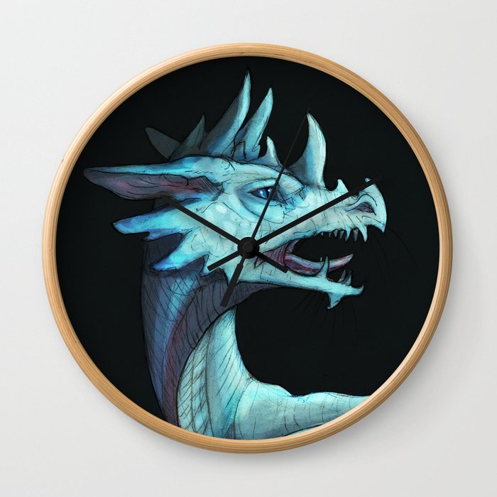 Pale dragon Wall Clock