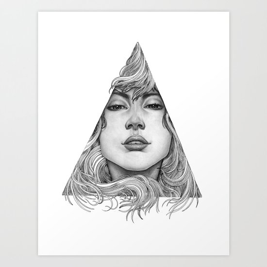 Triangle Portrait Art Print