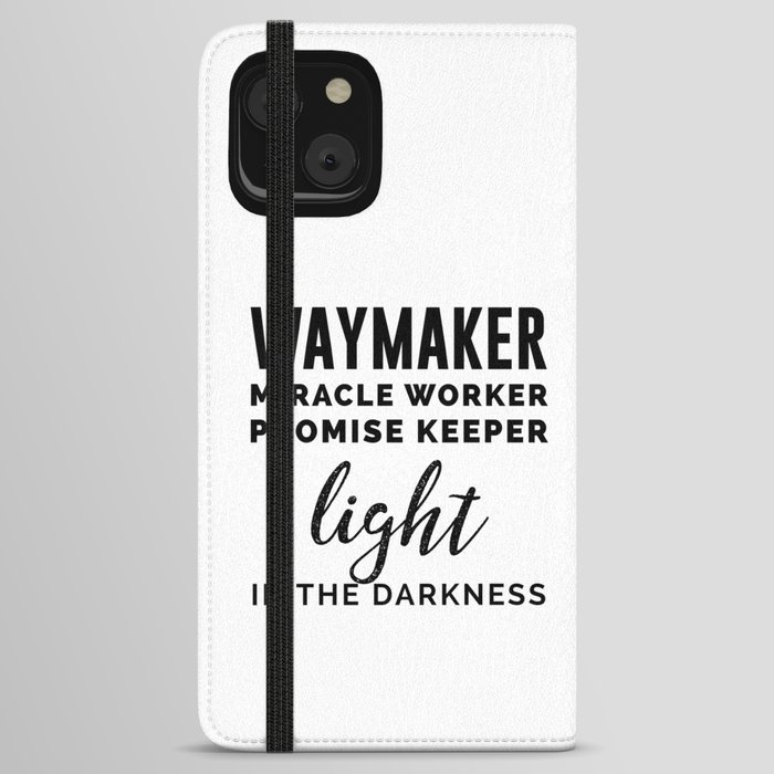 Waymaker - Bible Verses 1 - Christian - Faith Based - Inspirational - Spiritual, Religious iPhone Wallet Case