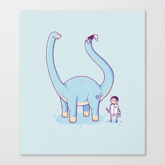 A new friend Canvas Print