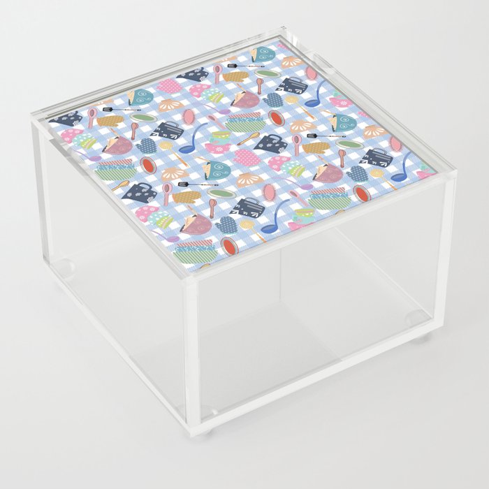 Baking in blue Acrylic Box