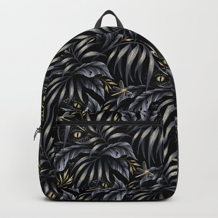Jurassic Jungle - Grey Gold Backpack