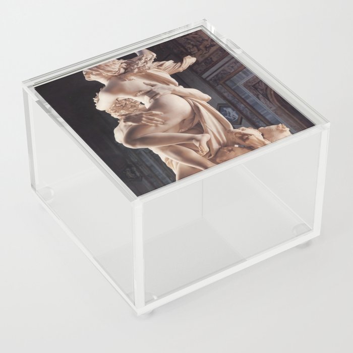 Marble Statue the Abduction of Proserpina Ratto di Proserpina Baroque marble sculpture Acrylic Box