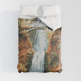 Multnomah Falls in Autumn  Comforter