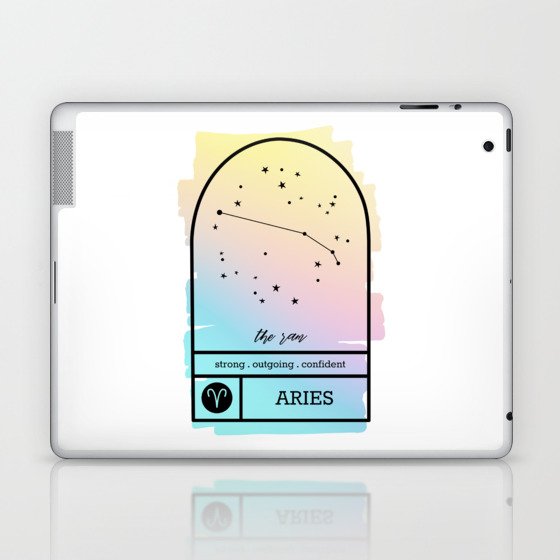 Aries Zodiac | Pastel Gradient Laptop & iPad Skin